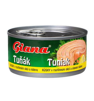Tuna chunks in vegetable oil and brine 185g