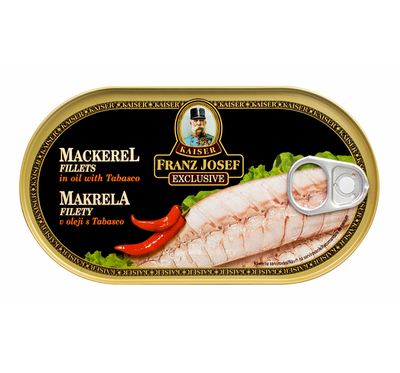Makrela filety v oleji s tabaskem 170 g