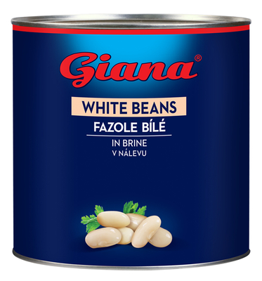 Fazole bílé v nálevu 2500g
