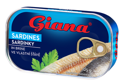 Sardinky ve vlastní šťávě 125 g 