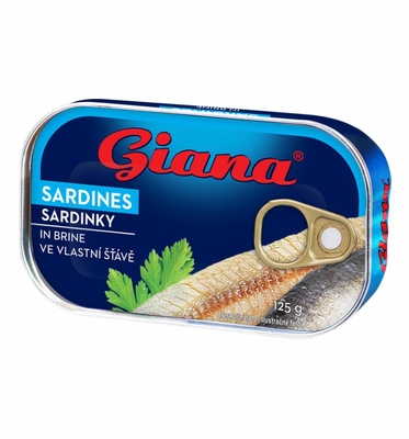 Sardinky ve vlastní šťávě 125 g 