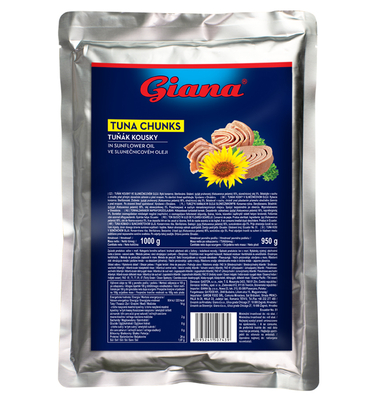 Tuňák kousky ve slunečnicovém oleji 1kg