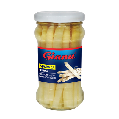 Chřest celý bílý loupaný ve slaném nálevu 180g