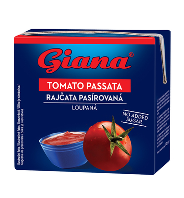 Rajčata loupaná pasírovaná 500g