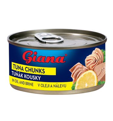 Tuňák kousky v rostlinném oleji a slaném nálevu 170g
