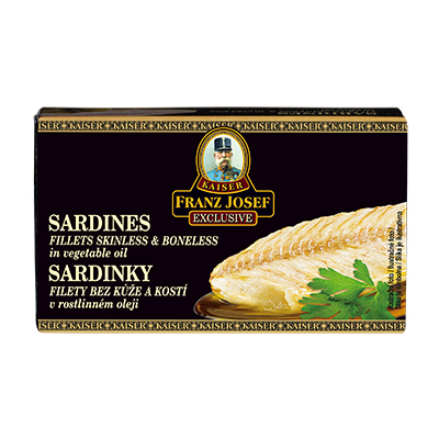 Sardinky filety v rostlinném oleji 90g