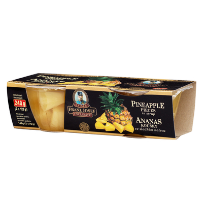 Ananas kousky ve sladkém nálevu 2x135ml 