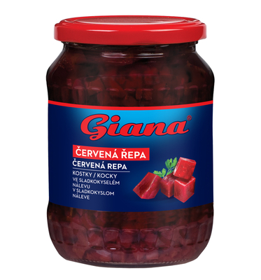 Sweet and Sour Pickled Beetroot Cubes, 720ml