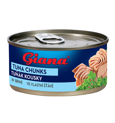 Tuna chunks in brine 185g