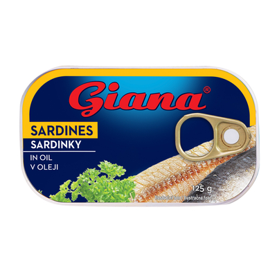 Sardines in sunflower oil 125g