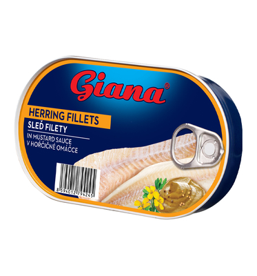 Herring fillets in mustard sauce 170g