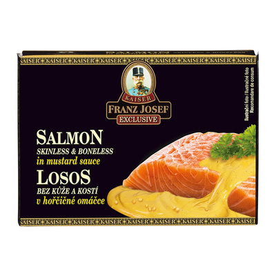 Salmon skinless & boneless in mustard sauce 110g