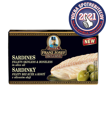 Sardines fillets skinless & boneless in olive oil 90g