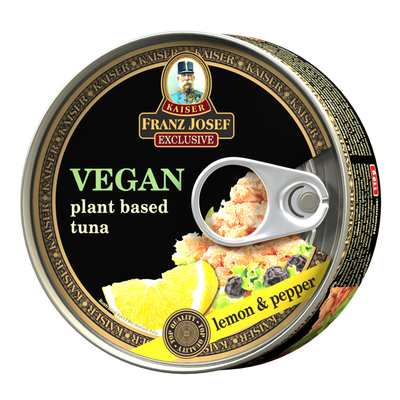 VEGAN plant based tuna lemon & pepper