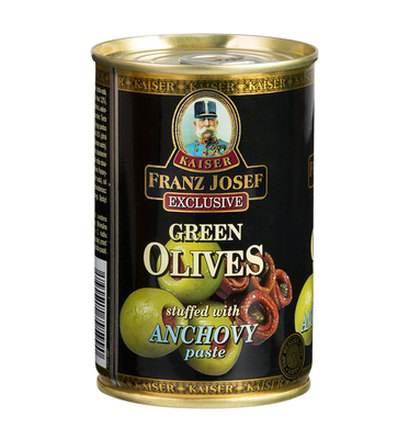 Zielone oliwki nadziewane pastą z anchois 300g