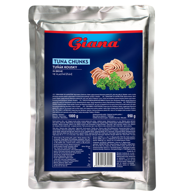 Tuńczyk w sosie własnym duze kawałki 1kg