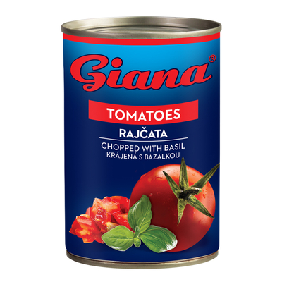 Pomidori krojene z bazylia 400 g
